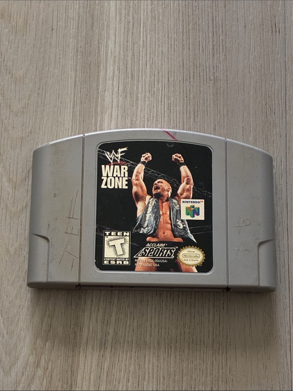 Nintendo WWF War Zone N64 Cartridge